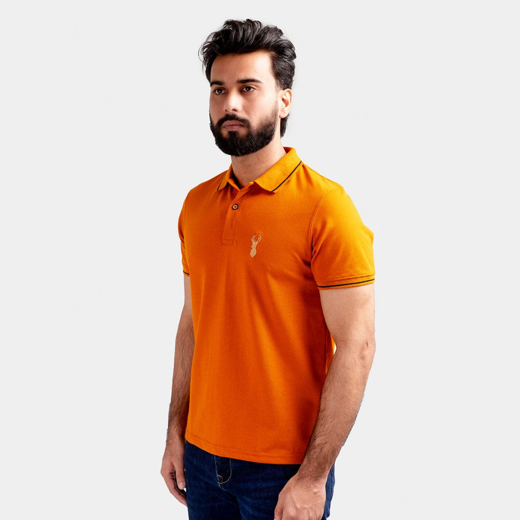 Men'S Polo T-Shirt Mustard Tsh-5518 -  - View 2