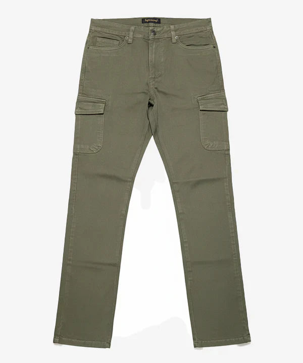 Men'S Cotton Pant 6 Pocket - Olive Cp-0516 - Olive - View 4