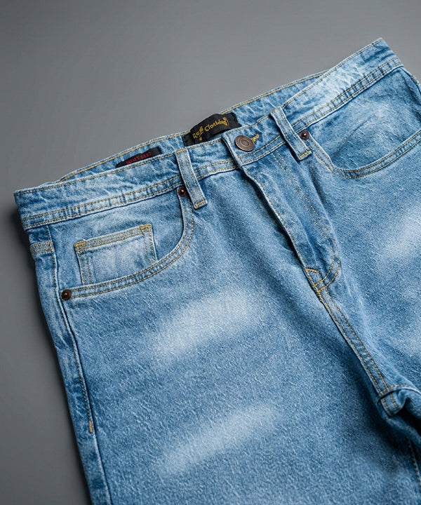 Men's Smart Baggy Denim - Ice Blue Jp-2097 - Blue - View 3
