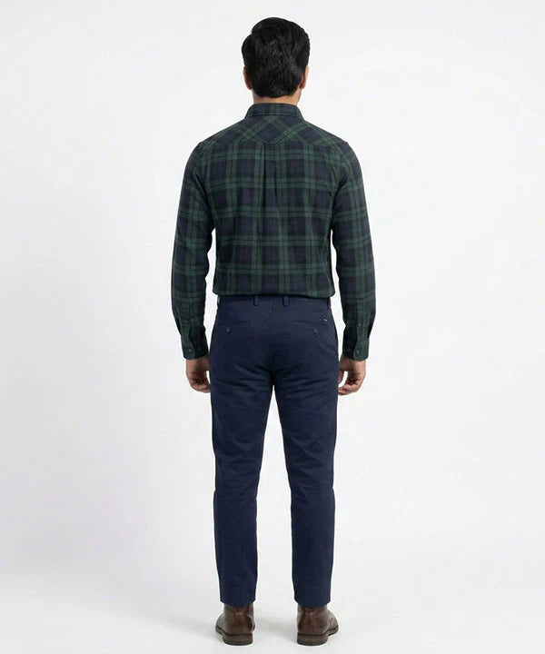 Men's Casual Shirt - Shc-1579 Green Chk