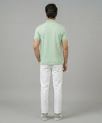 Premium Ribbed Collar Basic Polo T-Shirt Pistachio TSH-7162