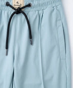 Kids Smart Baggy stretchable premium trouser Sea Green Texture BLW-0136