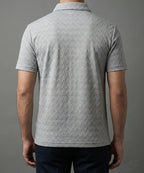 Men'S T-Shirt Collar Grey Tsh-7022 - Grey - View 3