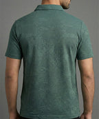 Men'S T-Shirt Collar Green Tsh-7024 - Green - View 3