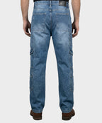Men's Smart Baggy Denim - 10 pocket Blue Jp-2088 - Blue - View 3