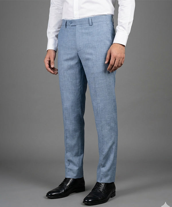Men'S Dress Pant - Blue Dp-0121 - Blue - View 1