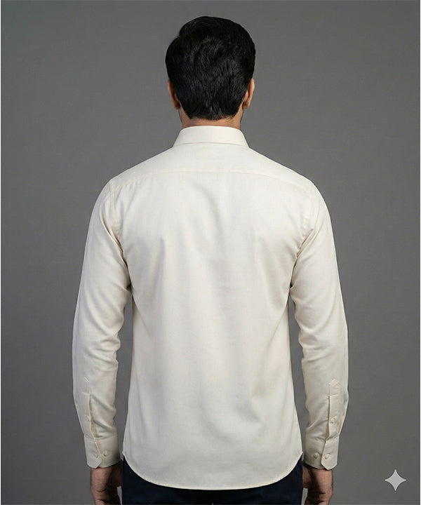 Men'S Dress Shirt - Beige Dsh-0292 - Beige - View 3