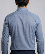 Men'S Dress Shirt - Navy Dotted Dsh-0287 - Navy - View 3