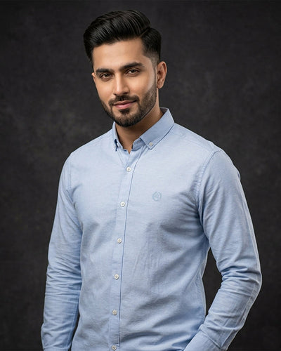 Men's Casual Shirt - Sky Blue Shc-1968 ( ORG)