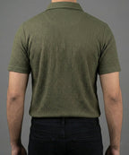 Men'S T-Shirt Collar Green Tsh-7021 - Green - View 3