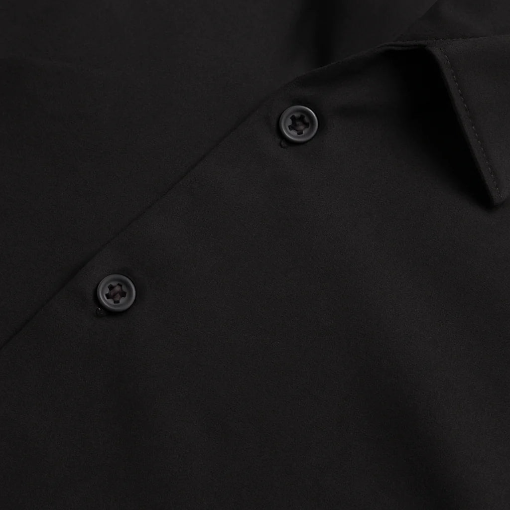 HR clothing Kids Half Sleeves Shirt - Black BSH-0110