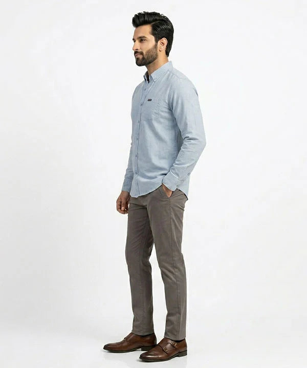 Men's Casual Shirt - Shc-1381 Sky Blue