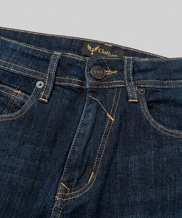 Casual Summer Navy Denim  Shorts- Br-0087 - Navy - View 3