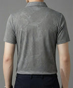 Men'S T-Shirt Collar Grey Tsh-7025 - Grey - View 3