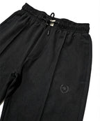 Men'S Baggy Waffle French Trousers - Black Lwr-0592 - Black - View 3