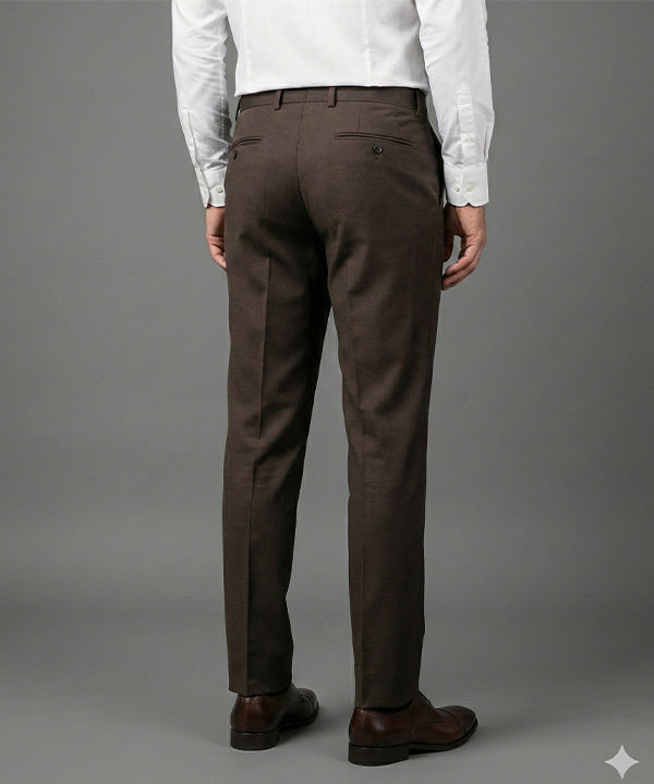 Men'S Dress Pant - D Brown Dp-0104 - Brown - View 3