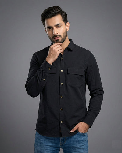 Men's Casual Shirt - Shc-1970 Black