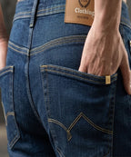 Men's Denim Tailored Fit- JP-2211 Navy - Navy - View 4