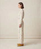 Women's Western Floral Co-Ord Set White LTP-0036