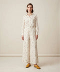 Women's Western Floral Co-Ord Set White LTP-0036