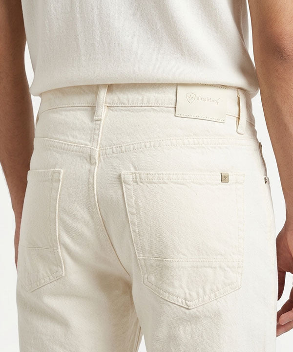 Men's Denim Smart Baggy- JP-2230 White - White - View 4