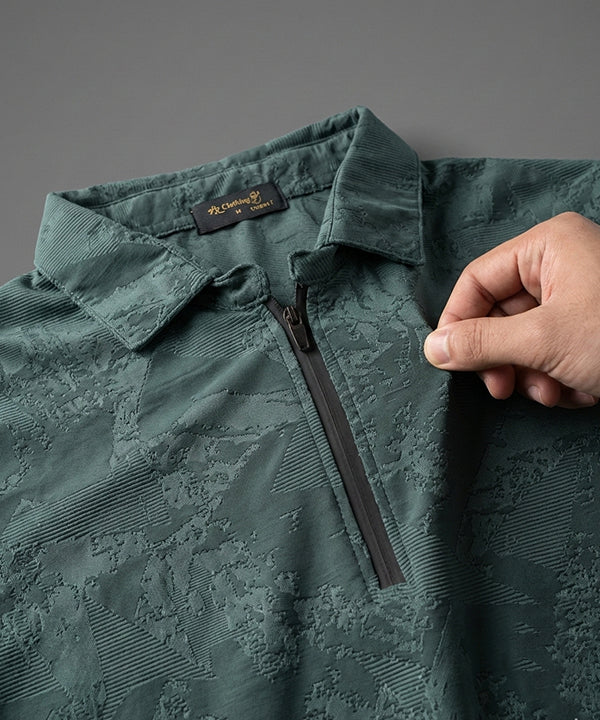 Men'S T-Shirt Collar Green Tsh-7024 - Green - View 4