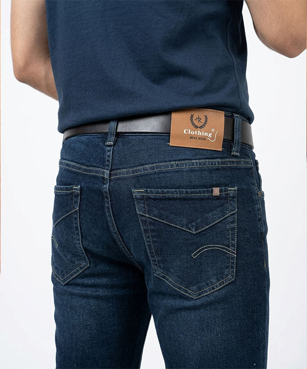Men's Denim Straight Fit- Jp-2232 N-Blue - Blue - View 4