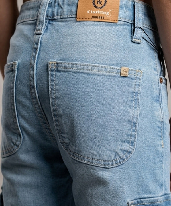 Boys Comfortable Relaxed Fit Baggy Denim jeans - Ice Blue Bjp-0291