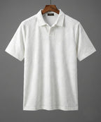 Men'S T-Shirt Collar White Tsh-7025 - White - View 4