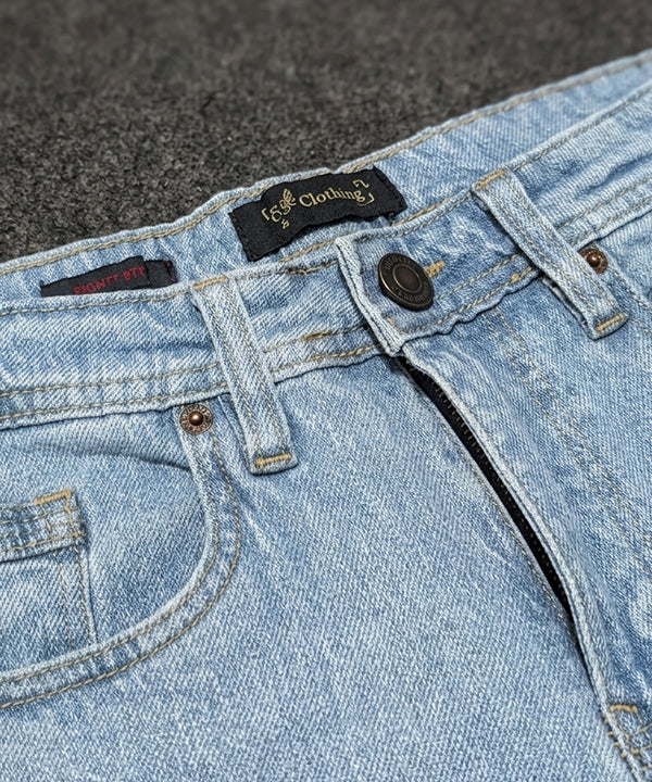 Men's Denim Tailored Fit- JP 2201 Light Blue - Blue - View 5