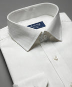 Men'S Dress Shirt - White Stripes Dsh-0289 - White - View 4