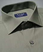 Men'S Dress Shirt - Green Dsh-0292 - Green - View 4