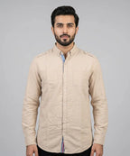 Men's Casual Shirt - Shc-1406 Beige