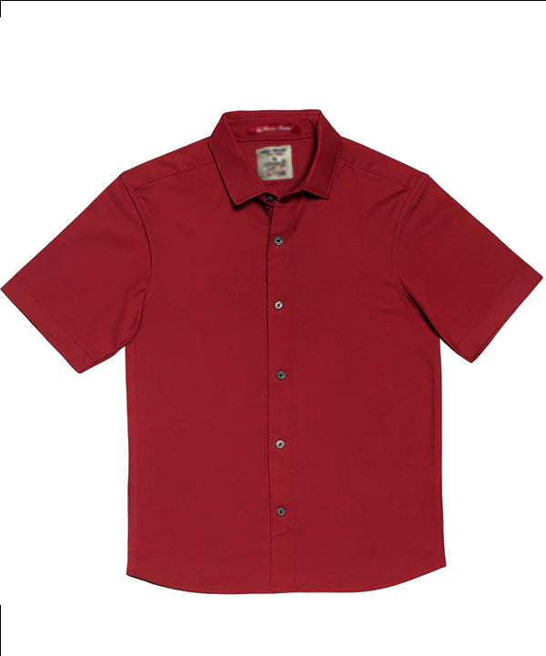 HR clothing Kids Half Sleeves Shirt - Maroon BSH-0110