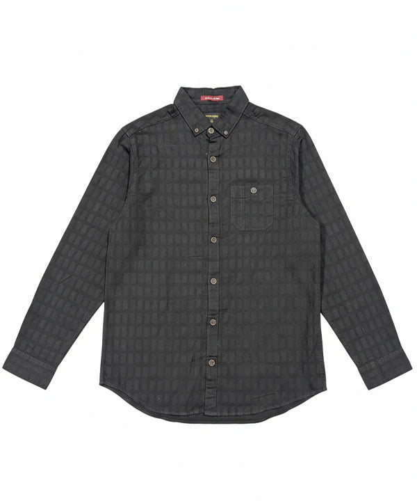 Men's Casual Shirt - Shc-1724 Texture Black