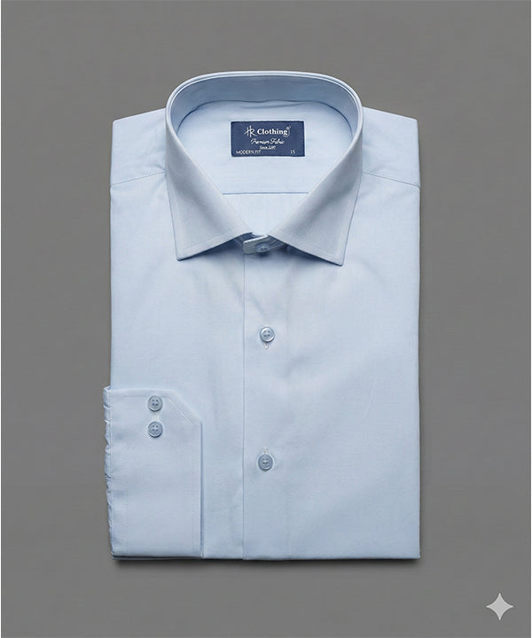 Men'S Dress Shirt - Sky Dsh-0292 - Sky - View 4