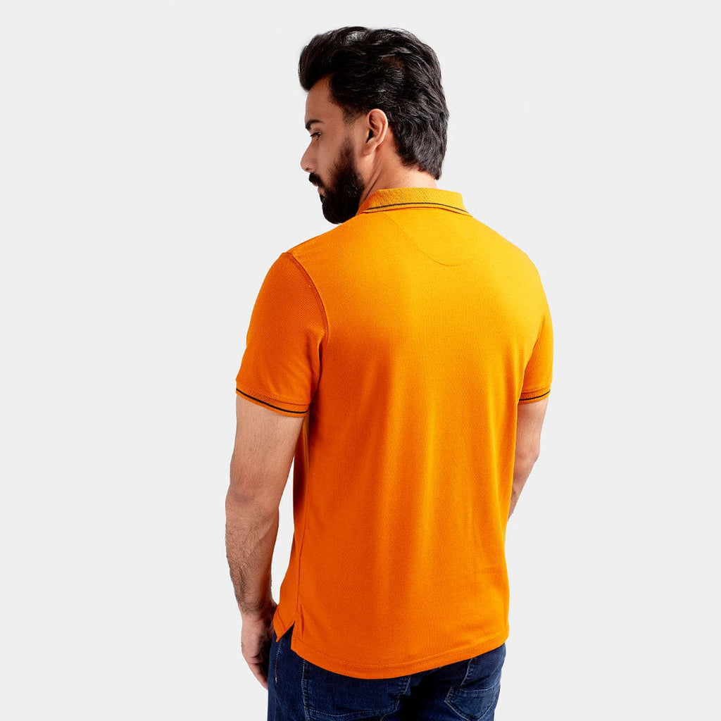 Men'S Polo T-Shirt Mustard Tsh-5518 -  - View 4