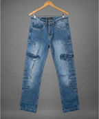 Men's Smart Baggy Denim - 10 pocket Blue Jp-2088 - Blue - View 4
