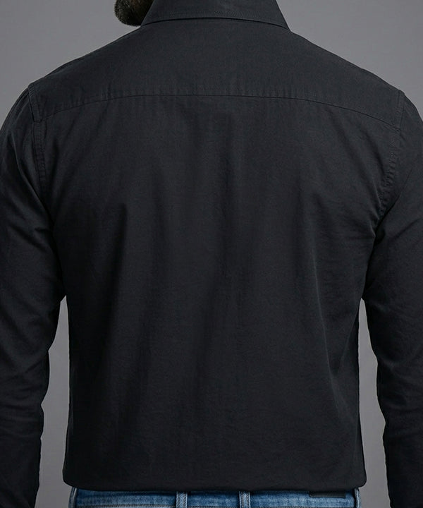 Men's Casual Shirt - Shc-1970 Black - Black - View 5