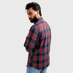 Men's Casual Checkered Shirt - Multi Shc-1980 - Multi - View 4