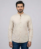 Men's Casual Shirt - Shc-1385 Texture Beige
