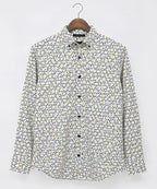 Men's Casual Shirt - Shc-1606 Ptinted Yellow (ORG-H)