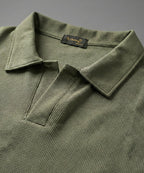 Men'S T-Shirt Johnny Collar Green Tsh-5991 - Green - View 4