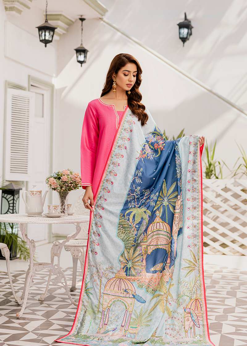 Shahjahan - Handcrafted Raw Silk Shawl by Vashah - Shopping Karado