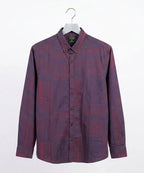 Men's Casual Shirt - Shc-1106 Dotted Maroon