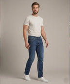 Men's Denim Tailored Fit- JP-2211 Navy - Navy - View 1