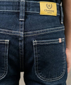 Boys Navy Straigth Jeans - Bjp-0308