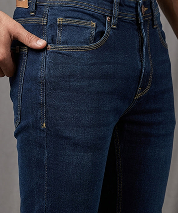 Men's Denim Straight Fit- Jp-2212 Navy - Navy - View 4