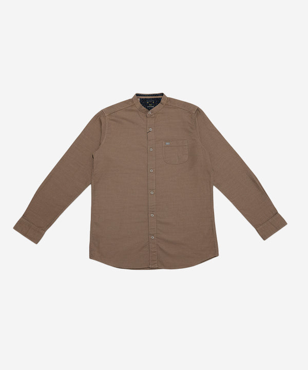Men's Casual Shirt - Coffee Shc-1691 - Coffee - View 4