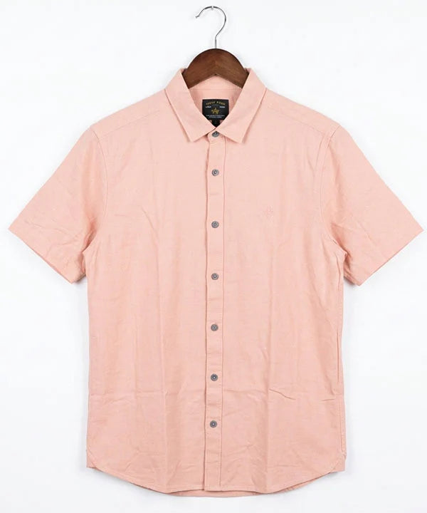 Men's Casual L-Pink Half Sleves Shc-2071